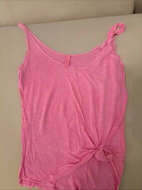Emma & Sam Pink Knot-Front Tank
